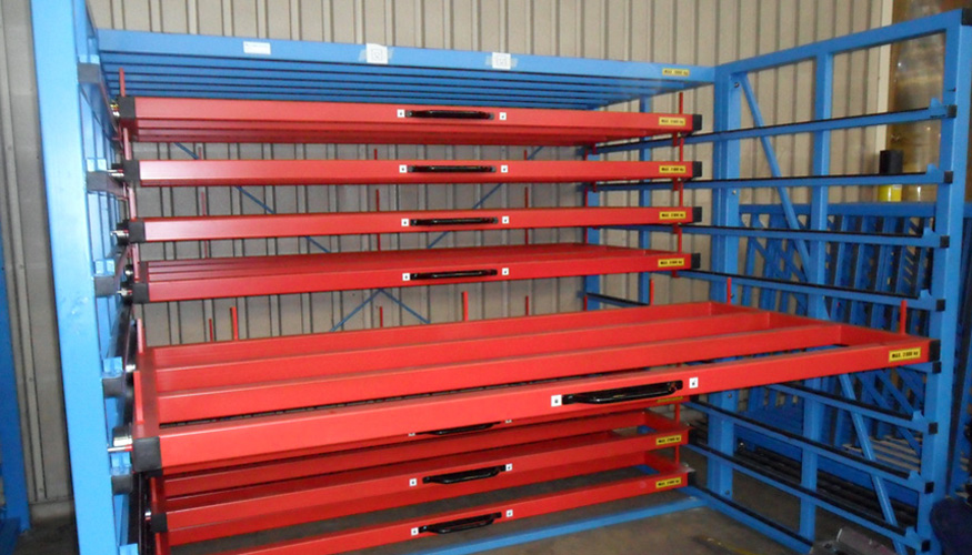Metal sheet rack horizontal Eurostorage Storage sheets