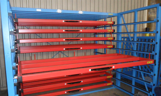 Metal sheet rack horizontal - Eurostorage | Storage sheets